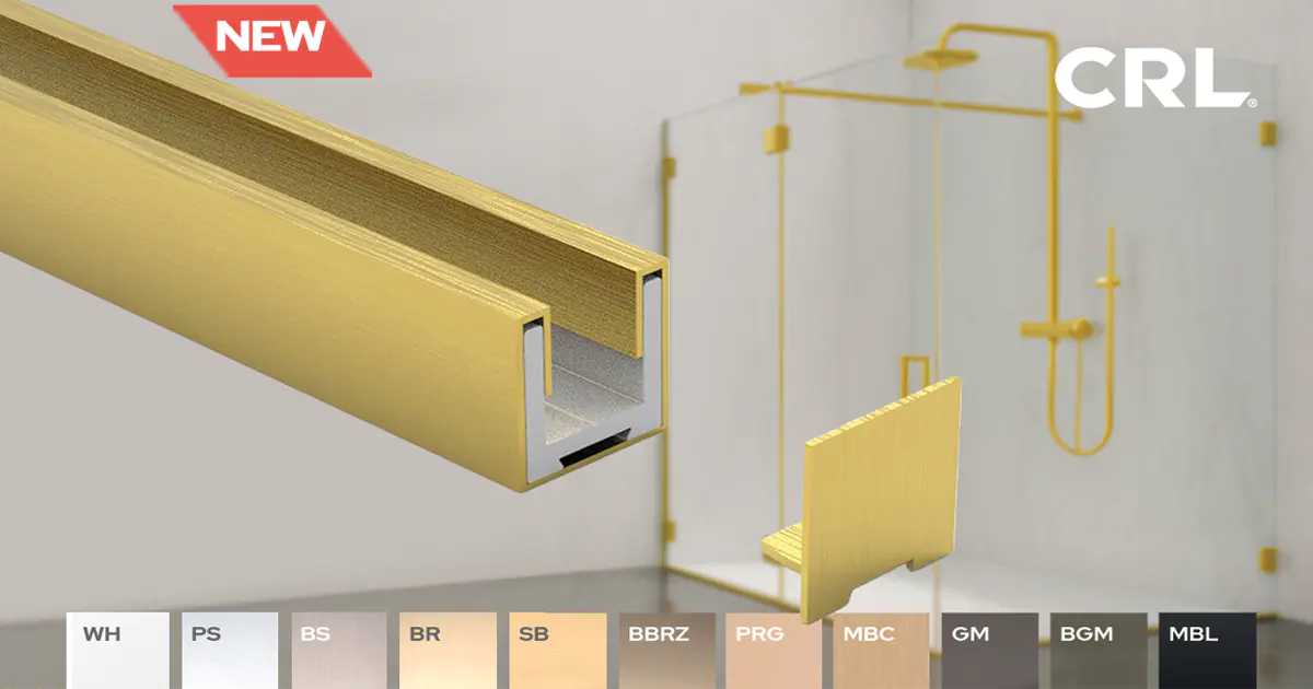CRL Introduces New Bellagio U Channel With Precision Finish Matching