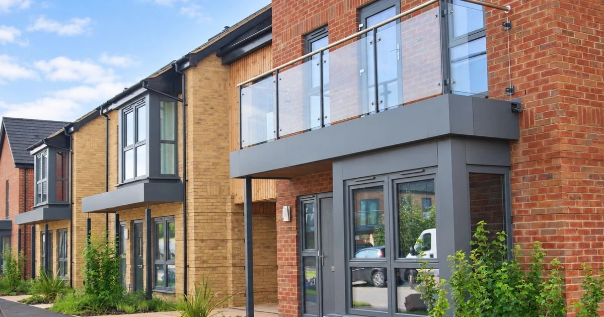 Modern homes featuring energy-efficient windows and glass balcony doors with double glazing